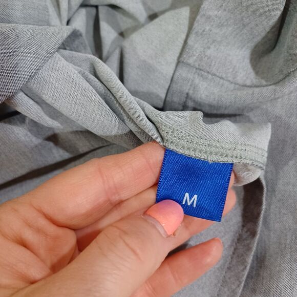 Kit & Ace Shirt Mens M Gray Performance Stretch Casual Comfort Preppy Work Golf - Picture 7 of 9